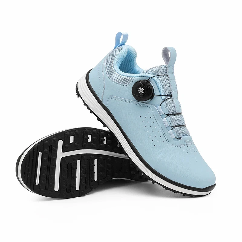 Waterproof Men‘s Golf Sneakers Outdoor Golfing Soft Walking Sport Leather Shoes - Image 3 of 4