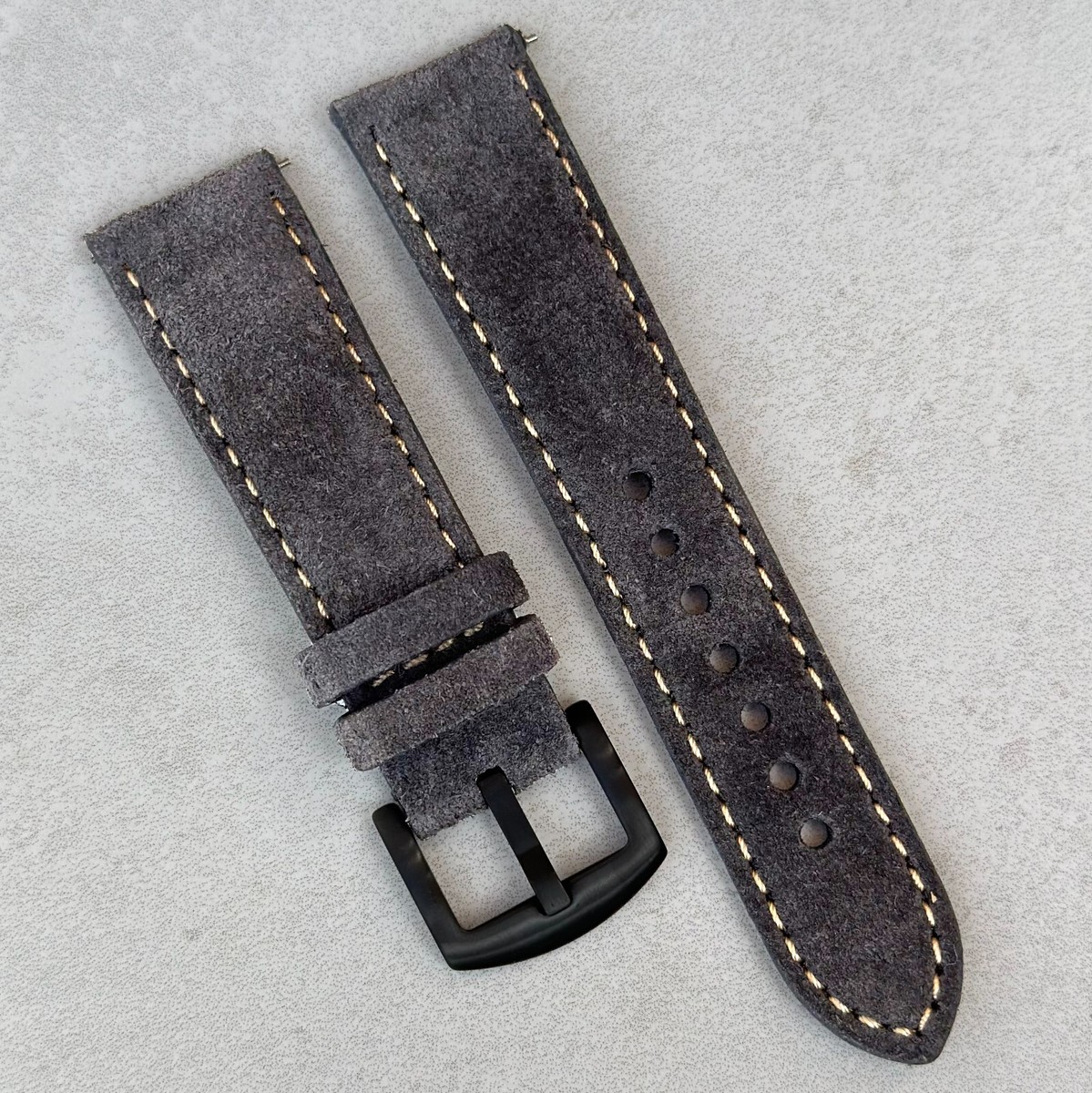 18mm Gunmetal Watch Strap 18mm Silicon Watch Strap (Grey) Invella