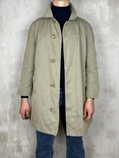 Vintage Daks London Check Lining Trench Coat Jacket Men's Size 107 CM 42" (M-L)