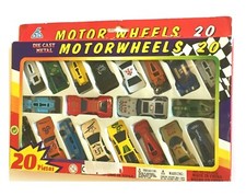 Mini Die Cast Metal Sport Cars Tempo Printing Free Wheeling - 20 Pieces Pack