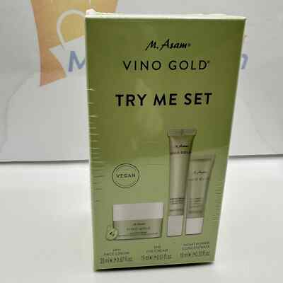M Asam Vino Gold Try Me Set Face cream Eye Night Power 45 ml
