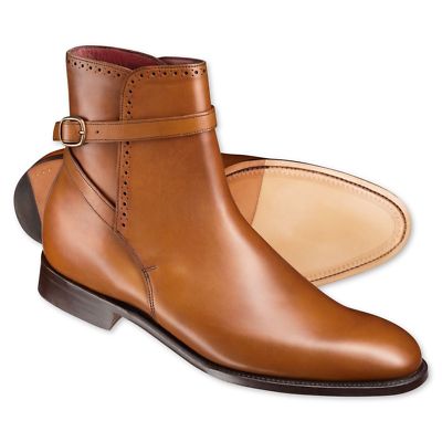 HERREN NEU HANDGEFERTIGT ECHTLEDER HERRENMODE HELLBRAUN STIEFELETTEN