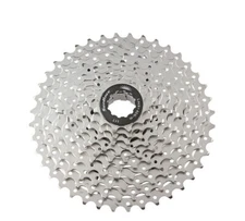 SUNRACE BICYCLE 10 SPEED SUN RACE CASSETTE 11/40T INDEX CSMS3 IN METALIC SILVER