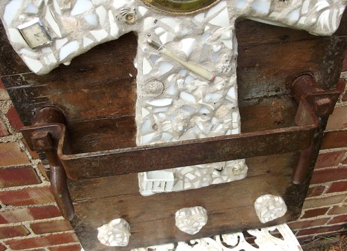 Large Cross Wall Art Sculpture Mixed Media Inspirational Barnwood Decor Vintage - Picture 7 of 12
