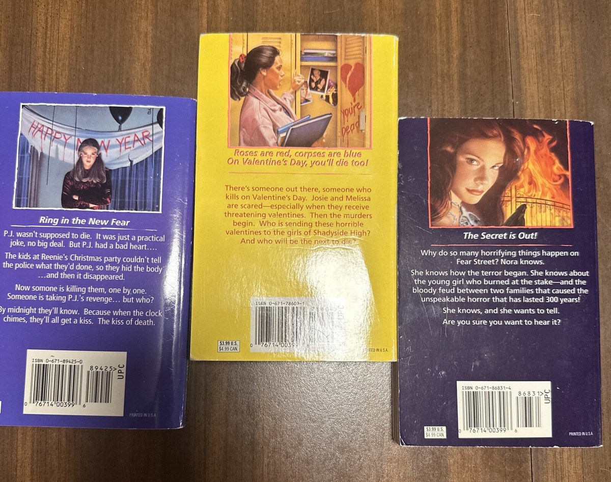 VTG 90s RL Stine Fear Street Books - Lot Of 3! | eBay