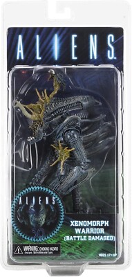 特撮 NECA - Aliens 7" scale action figure - Series 12 Xenomorph Warrior Blue (Battle Damaged) Alien Series 12 Xenomorph Warrior Battle Damaged Blue Figure by