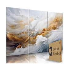 Acoustical Wall Panels, 72 X 48 Inches Art Acoustic Panels, Decorative Acoust...