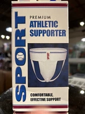 FLA Orthopedics 67-1004 Premium Athletic Supporter White, Small
