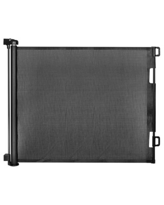 Baby Gate Indoor Outdoor Retractable Baby Gate, 33'' Tall, Extends Up To