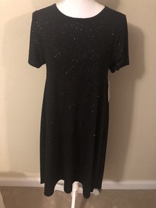 black sparkly tunic dress