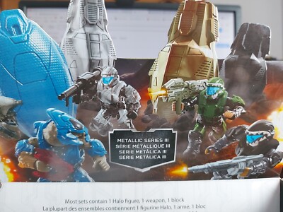Metallic Series: Halo Mega Bloks Display Box (leer) für die Serie 3 Drop Pods