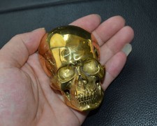 Brass Gothic Skull Screwback Conchos DIY Leather Accessories,3D Skull Decoration