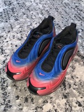 Nike Air Max 720 GS Size 4.5Y Black Racer Blue Crimson Red Shoes AQ3196-013