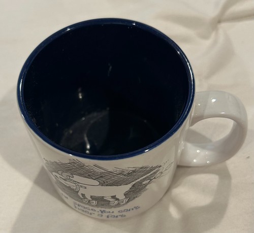 Vintage Papel Funny Dog Coffee Mug John Lamb In Space, you can't hear a Fart - Picture 3 of 4