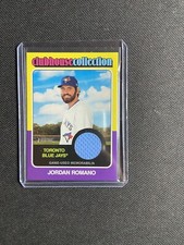 2024 Topps Heritage CLUBHOUSE COLLECTION Jordan Romano BLUE JAYS Jersey Relic