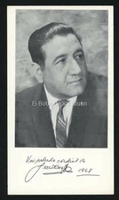 VINTAGE PPD POLITICAL MINI POSTER / LUIS NEGRON LOPEZ / PUERTO RICO 1968