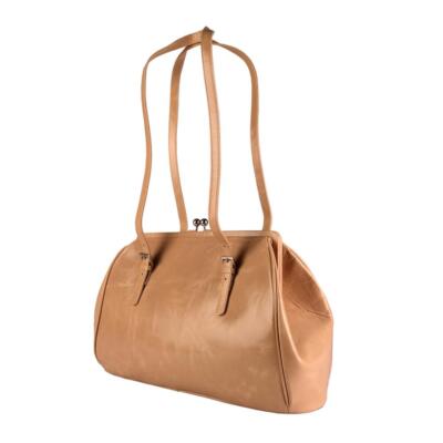 Handtasche Bianca beige echt Leder sehr edel
