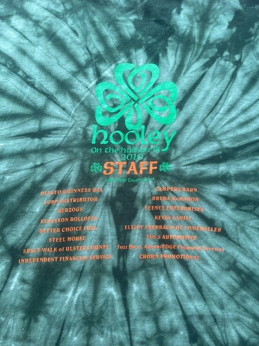 Camisa Kingston NY Para Hombres 2X-Grande PERSONAL Hooley on the Hudson Verde Irlandés Tie Dye - Imagen 1 de 12