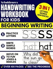 Handwriting Workbook For Kids: 3-In-1 Writing Practice Book To Master Lette...