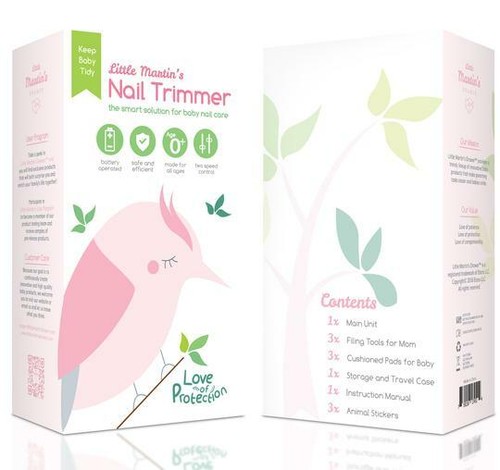 Little Martin's Baby Safe Electric Nail Trimmer File with Light Pink) - Picture 5 of 7