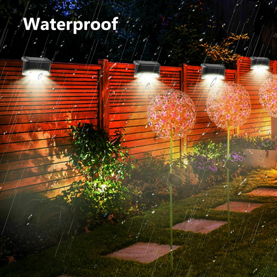36Pack Solar Deck Lights Outdoor Waterproof LED Step Fence Lighs For Garden Pool - Image 4 of 4