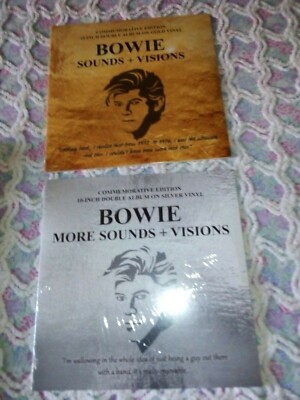 DAVID BOWIE - 10 INCH DOUBLE GOLD VINYL + 10 INCH DOUBLE SILVER VINYL SIGILLATI