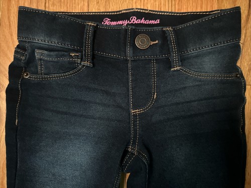 Youth Size 5 Tommy Bahama Jeans Girls Blue Pull On Stretch Jegging Leggins - Picture 3 of 12