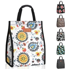 Lunch Bags for Women Insulated Reusable Lunch Tote with Internal Pocket Lunch...