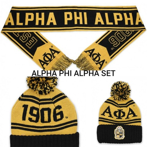 Alpha Phi Alpha Fraternity Scarf Beanie 