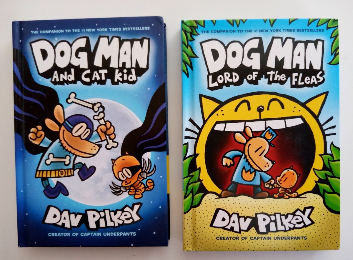 Dog Man (6) & Captain Underpants (3), Lot Of 9 Hardcover