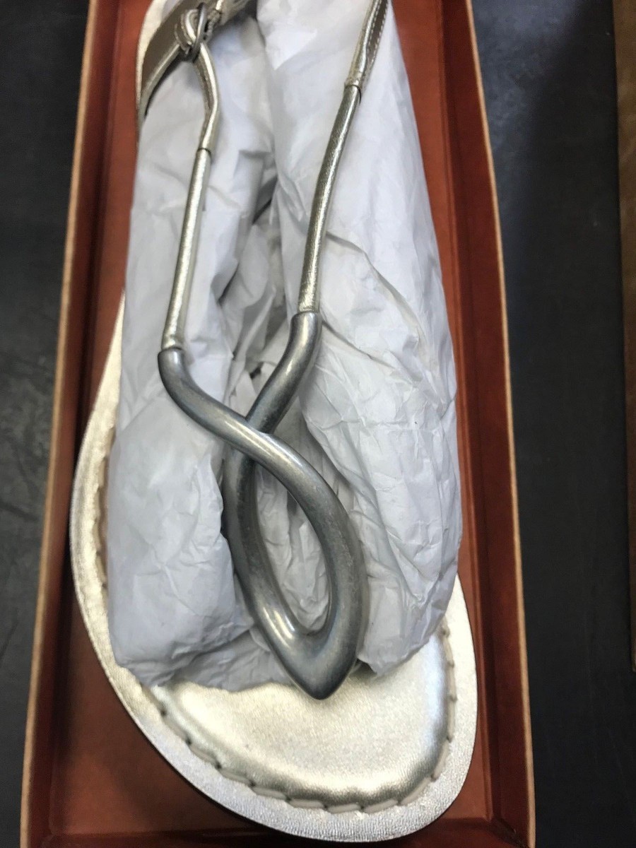 Cheap macy's silver flat sandals on Sale