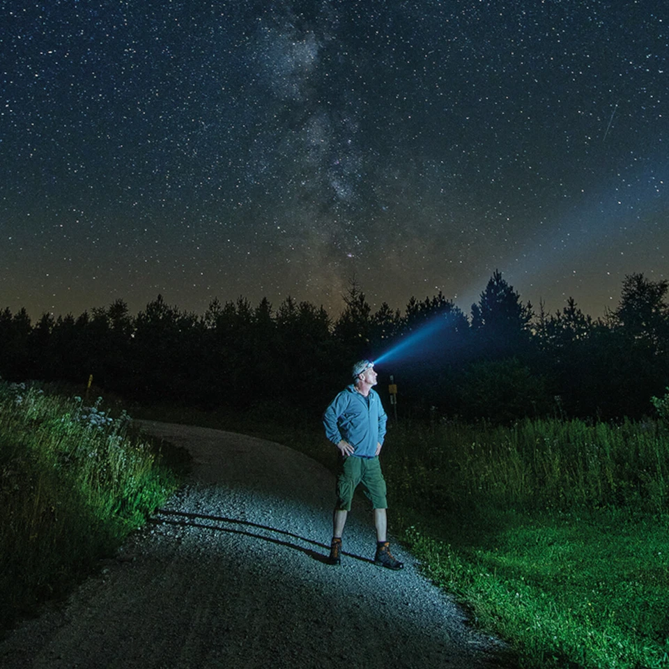 LED Lámpara Cabeza Linterna Stirn Jogging Bicicleta Correr Caminar Inline Sport - Imagen 3 de 4