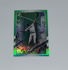 2021 Topps Chrome Ben Baller Lewis Brinson Green Refractor /99 Miami Marlins