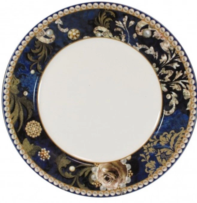 Servizio Piatti 18 Pezzi Danubio Blu Brandani Bone China - Immagine 3 di 4