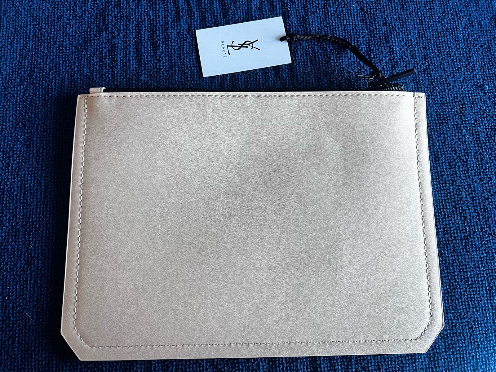 Borsa YSL YVES SAINT LAURENT Beaute beige marsupio pelle trucco con campione gratuito