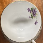 Clarence Purple Floral Bone China Tea Cup & Saucer Set, 2-Piece, England — photo 6