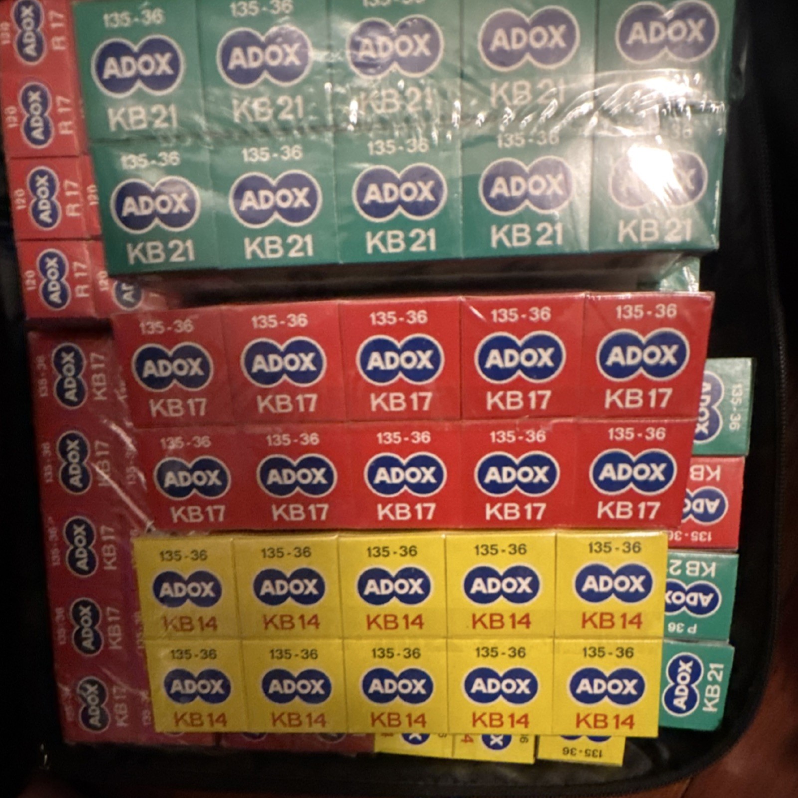 RARE VINTAGE ADOX KB 14 KB 17 KB 21  Camera Film FROZEN since 1971