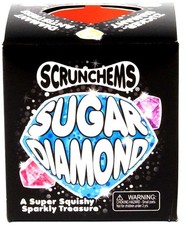 Scrunchems Sugar Diamond Sensory Stress Squishy Toy 1 RANDOM Color