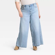 Women's Highest-Rise Palazzo Wide Leg Jeans - Universal Thread Vintage