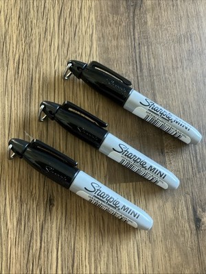 Sharpie MINI feine Spitze permanent SCHWARZ Kugelspitze Marker (PKT 3 MARKER)