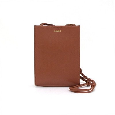 Jil Sander+ kleine Umhängetasche und Umhängetasche aus braunem Leder 152893000 [U]