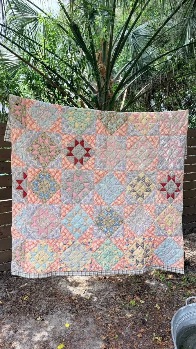 1930s Quilt Fabric In Collectible Quilts for sale | eBay