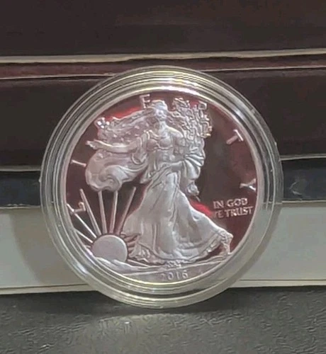 2016 W American Silver Eagle 1 Oz Proof - From A Coin And Chronicles Set