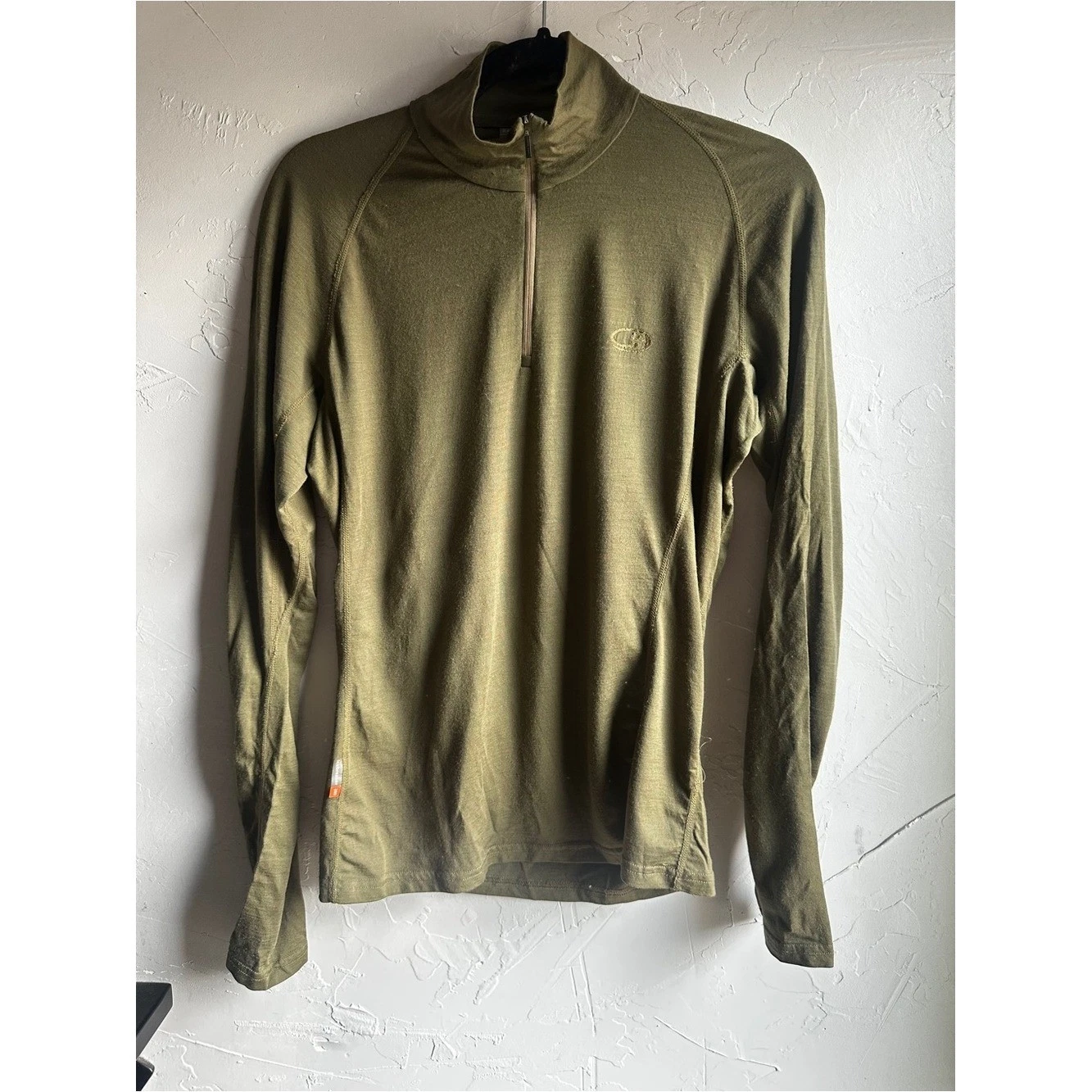 Icebreaker Bodyfit 200 Merino Wool Quarter Zip Base Layer Gorpcore Hiking Sz M