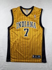 Vintage Reebok Pinstripe Indiana Pacers #7 Jermaine O'Neal Jersey Men Medium