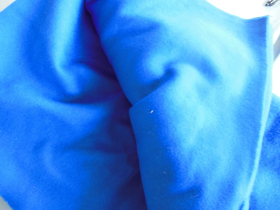 Royal Blue Wool Fabric - Cashmere Feel Wool - 3 Yards @ 58" W - Jacket Med Wt. - Image 2 of 4