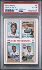 1974 Topps Hank Aaron Special 1966-69 #5 HOF Legend PSA 4 VG-EX POP 75