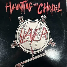 Slayer-Haunting the Chapel 1st press US rare Metal Blade Records MBR 1024 Shrink