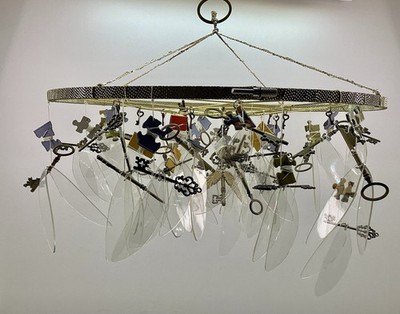 Flying Keys Mobile Sculpture Puzzle Pieces Harry Potter Wizarding World Fan Art