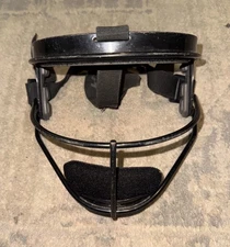RIP-IT Defense Pro Youth Softball Face Mask Black Protective Face Shield Guard